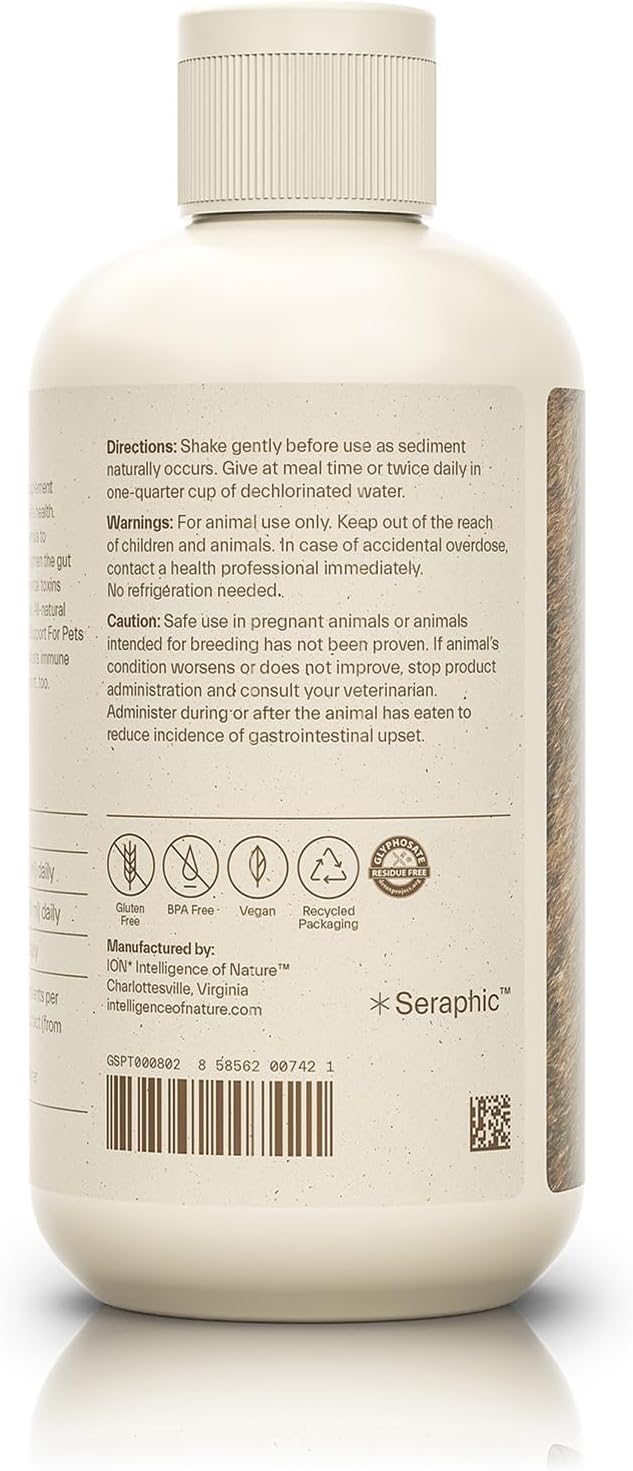 ION Intelligence of Nature Gut Support for Pets | Strengthens Digestion, Supports Kidneys, Aids Immune Function, and Defends from Food Toxins (8 Ounce)