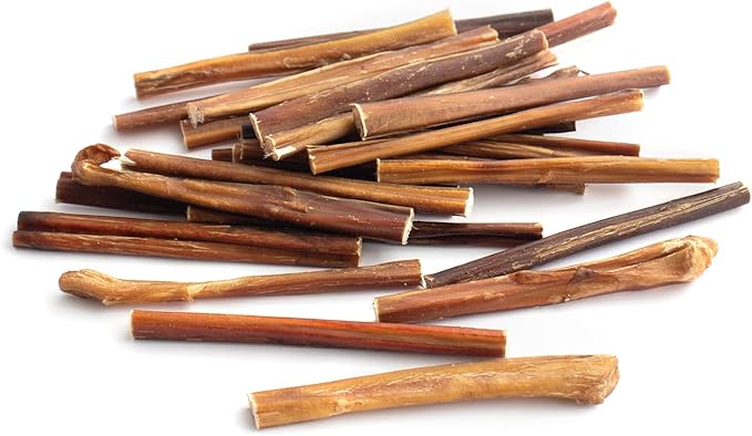 Junior Bully Sticks for Puppies and Small Dog Breeds, 100% Natural Dog Chews, Non-GMOs, Long-Lasting, Free-Range Grass-Fed Beef Sticks