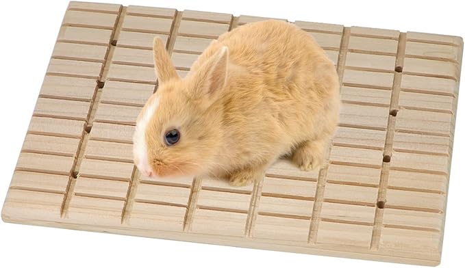 Wontee Wooden Scratch Pad for Rabbit, Guinea Pig, Chinchilla, Ferret (A)