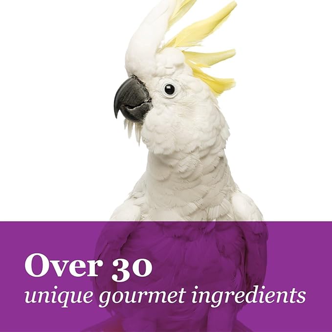 F.M. Brown's Tropical Carnival, Gourmet Macaw Food Big Bites for Big Beaks - Seeds, Veggies, Fruits, and Nuts with Probiotics - 14 lb