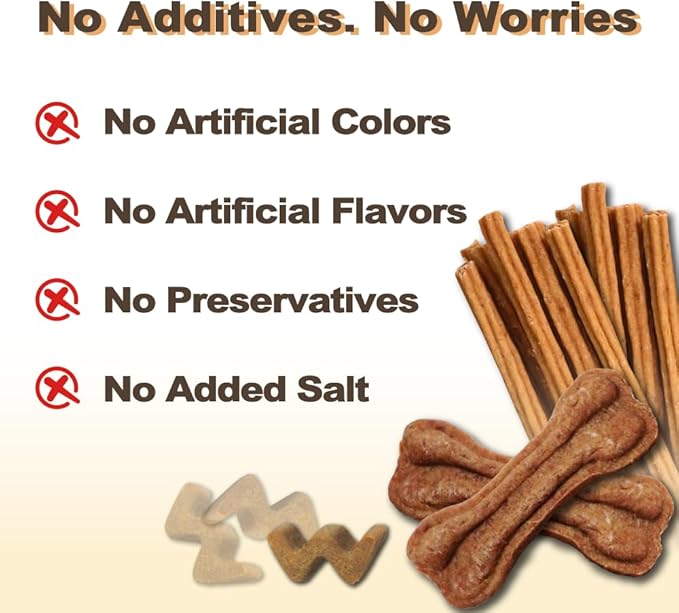 Buffalo Dog Treats Stick (M) 8oz, Natural Low-Fat Chews for Training & Rewards, Limited Ingredient, Perfect for Medium Dogs & Puppies