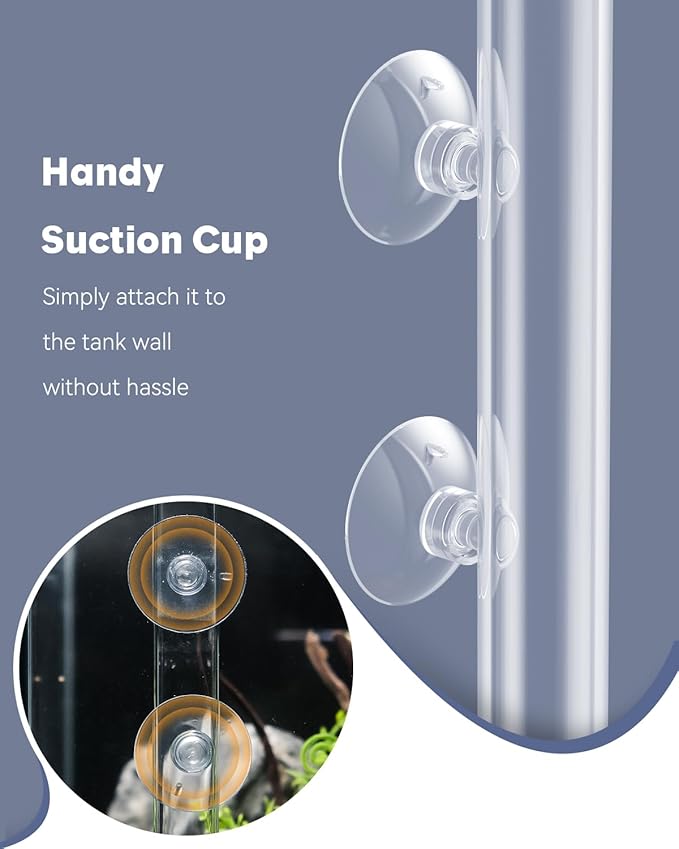 Pawfly Aquarium Fish Feeding Dish Set – Clear Glass Shrimp Feeder Tube with Dish & 2 Suction Cups, Fish Tank Feeding Supplies for Shrimp, Betta and Tropical Fish