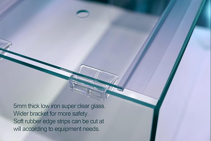 Ultra Clear Rimless Aquarium Tank 2-22 gallons Low Iron Glass (15Gal)