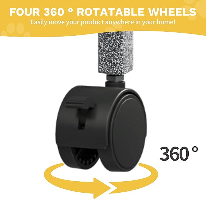 DWVO 2-Tiers Small Animal Cage with Wheels, Indoor Critter Nation Cage for Ferrets, Chinchillas, Guinea Pigs, Large Hamsters, Rabbits, Hedgehogs