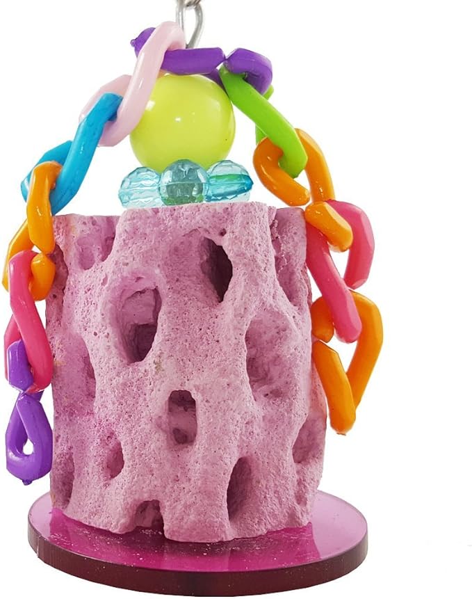 Bird Calcium Teeth Grinding Chew Treats Toy for Parrot Parakeet Cockatiel Conure Gerbil Rat Mouse Guinea Pig Chinchilla