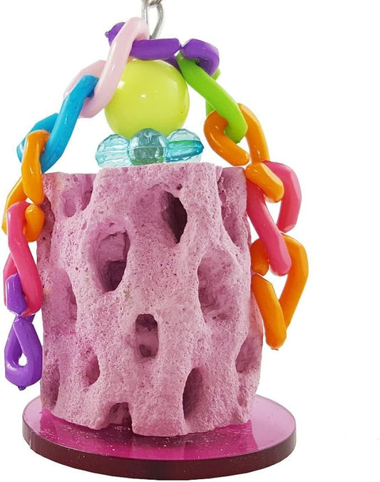 Bird Calcium Teeth Grinding Chew Treats Toy for Parrot Parakeet Cockatiel Conure Gerbil Rat Mouse Guinea Pig Chinchilla