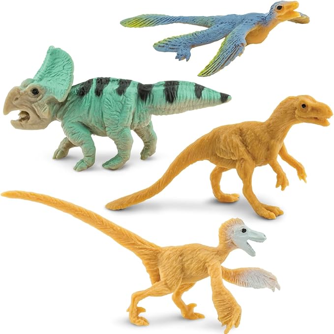 Safari Ltd. Feathered Dinosaurs TOOB - Figurines of T-Rex, Velociraptor, Microraptor & More - Fun Educational Play Toy for Boys, Girls & Kids Ages 3+