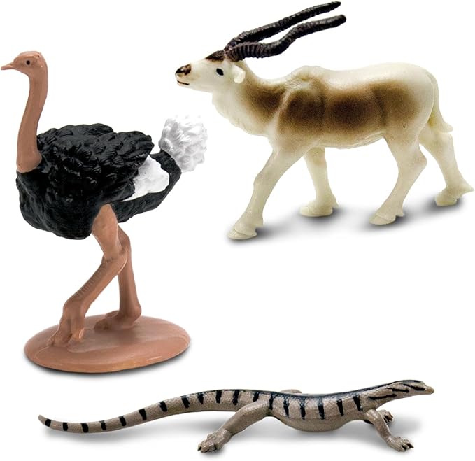 Safari Ltd. Sahara Desert Animals TOOB - 9 Mini Animal Figurines - Educational Toy Set for Boys, Girls and Kids Ages 3+