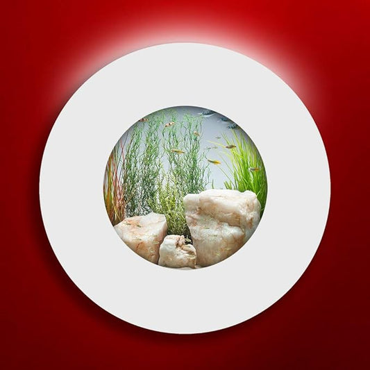 AA-Porthole-MWHITE 2.0 Wall Mounted Aquarium, Matte White