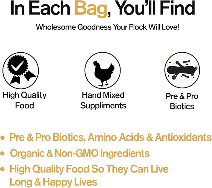 Naturally Fortified Treats – Protein Rich Supplement Suitable for Chickens, Hens and Ducks, Hand Mixed with USA Grown Ingredients – Salo Tera Blend – 32oz