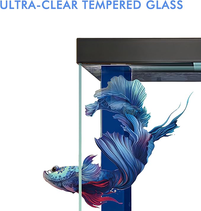 400 Gallon Aquarium Tempered Ultra-Clear Glass with Complete Setup All Black