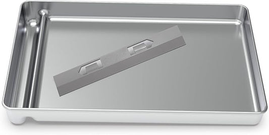 Upgraded Stainless Steel Reusable Litter Tray Compatible with PetSafe Scoop-Free Self-Cleaning Cat Litter Boxes – Deeper Waste Section & Enhanced Odor Control