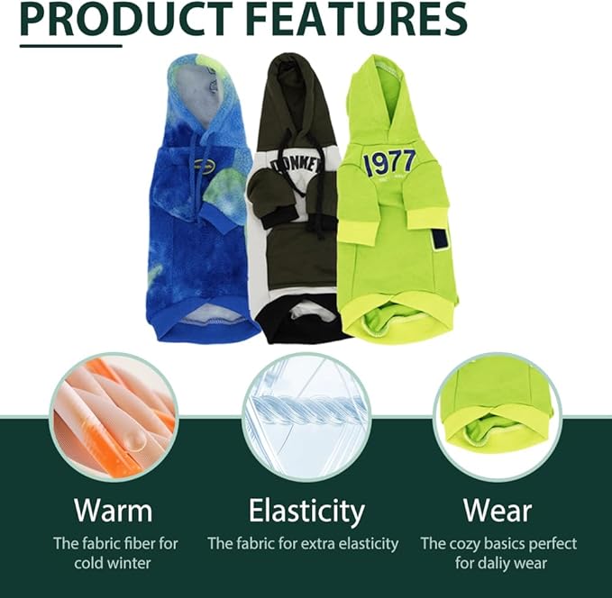 Sphynx Cat Hoodie Sweater, Thick Warm Stratch Soft Cat Hoodie Jacket,Two Legged Warm Fleece Hoodie for cat,Autumn Winter Clothes for Kitten Small Dogs (Bright Green, XXL(9-11lbs))