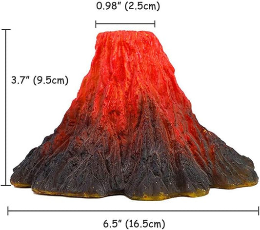 Tank Decoration Volcano Ornament Aquarium Decorations Volcanic Stone for Fish Tank (M)