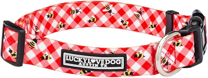 Lucky Love Dog - Adjustable Dog Collar with Easy Click Buckle for Small to Large Ones, Durable, & Comfortable for Male & Female Dogs, Pet Collar for Puppies & Adult Dogs - Bailey, XS