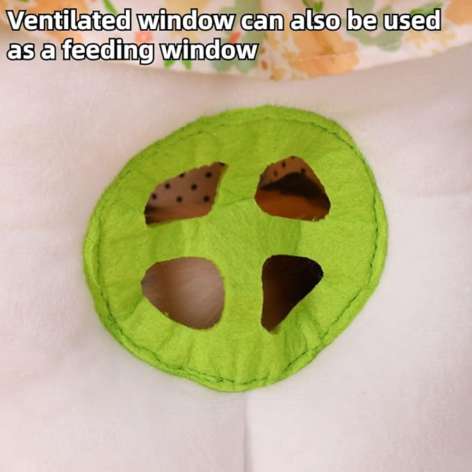 Guinea Pig Hideout, Mushroom Shaped Guinea Pig Tunnel, Small Animal Cage Accessories for Bunny, Hamster, Chinchilla, Ferret, Rabbit and Other Small Pets (Medium)