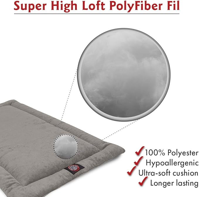 Majestic Pet Dog Crate Mat - Machine Washable Soft Plush Pet Bed Pad for Crates & Kennels USA Crafted 30"x21" Villa Vintage