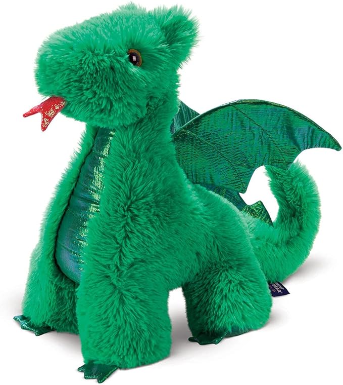 Vermont Teddy Bear Plush Dragon - Dragon Stuffed Animal, Green, 18 Inch