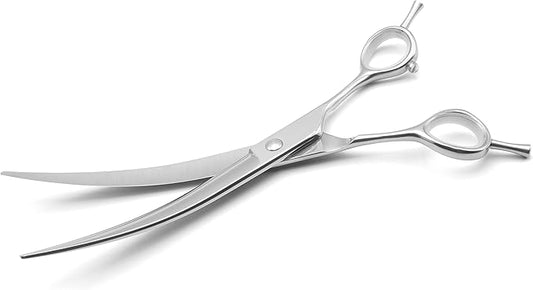 Chris Christensen Classic Series 7.5 in. Curved Dog Grooming Shears, Groom Like a Professional, Convex blade, Any Skill Level, Made From 440C Japanese Steel