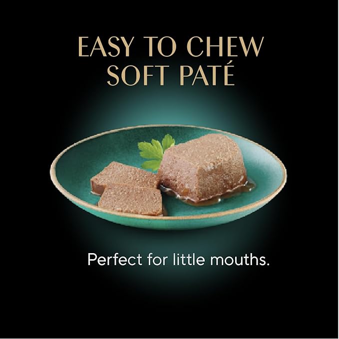 Sheba Perfect Portions Kitten Wet Cat Food Pate Chicken Entree, Salmon Entree, and Turkey Entree, 2.6 oz. Twin-Pack Trays (24 Count, 48 Servings)