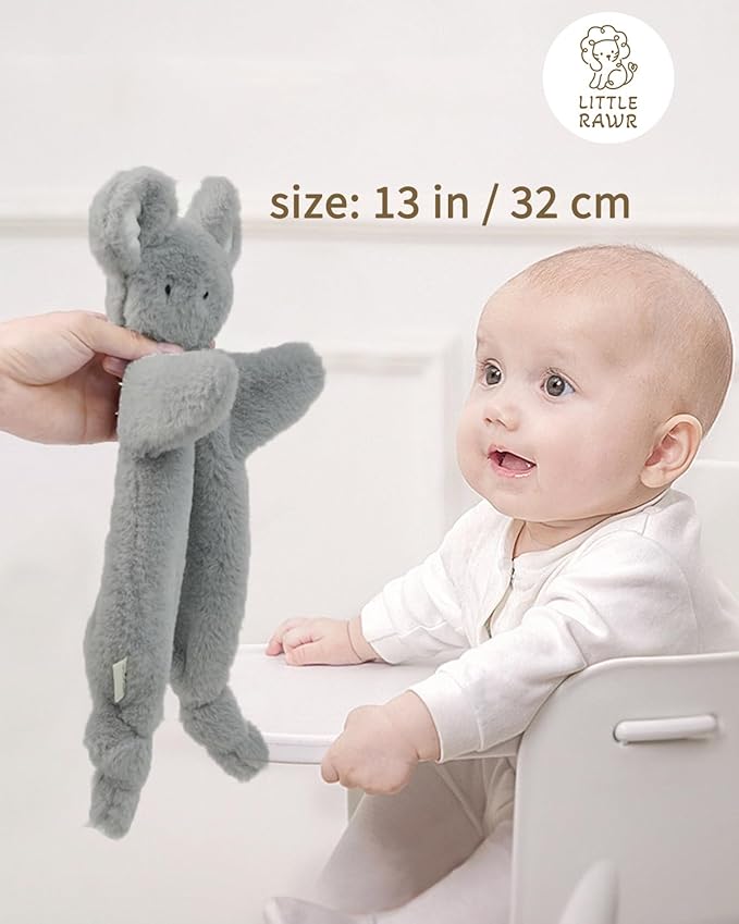 Easter Basket Stuffers, 12-Inches, Pink Bunny, Stuffed Animals for Babies, Security Blanket Toy Infants 0-6 Months, Snuggle Toy Baby Girl & Boy, Nursery Soft for Newborns