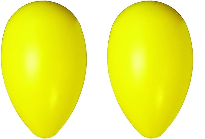 Jolly Pets Jolly Egg Dog Toy, 8 Inches/Medium, Yellow (Pack of 2)