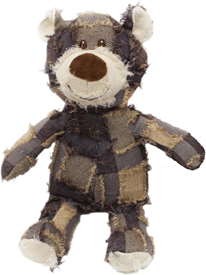 MAXBECK Dog Companion for Heavy Chewers-New Plush Robust Bear Dog Toy, Resistant Squeaky Dog Toys for Heavy Chewers, Tough Stuffed Plush Dog Toys for Aggressive Chewers