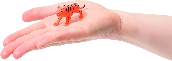 Mini Animals Jungle Party Pack - Plastic Wild Mini Educational Animal Kids Small Toys - Fun Gift Figures Party Favor Supplies - 100 Piece Bulk Set