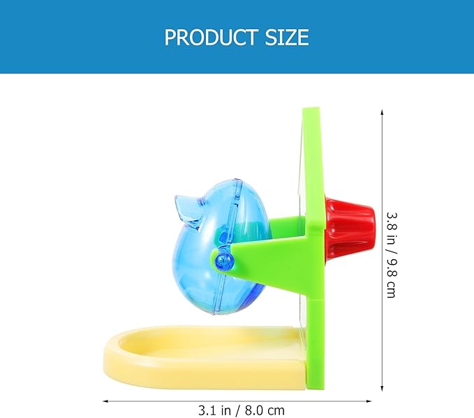 balacoo Bird Foraging Box: Bird Feeding Toy Treat Dispensing Feeder Parrot Treat Box Parakeet Feeder, Tip and Toy for Parakeet Cockatiel