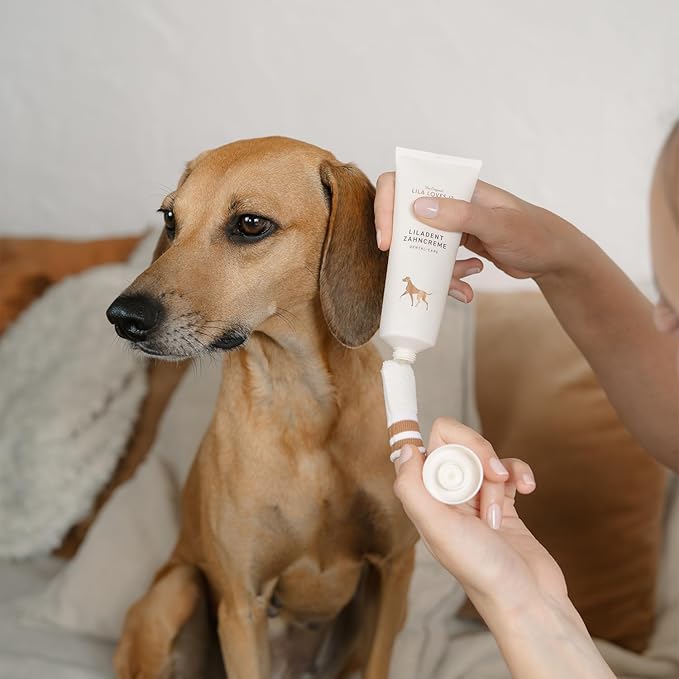 Toothpaste for Dogs - Natural Tooth Cleaning with Coconut Oil, Turmeric & Papaya Extract, Gentle & Effective, for Plaque, Tartar & Bad Breath, LILADENT Dental-Care Mineral by LILA LOVES IT, 75 ml