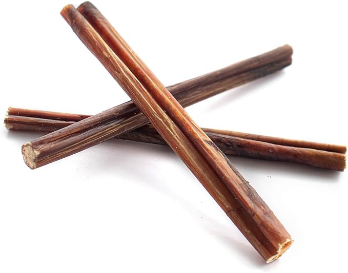 SUPER CAN BULLYSTICKS Bully Sticks for Large Dogs and Feroucious Chewers All Natural Dog Chews, Free Range Grass Fed Beef Sticks Treats. (6" Junior (25-Pack))