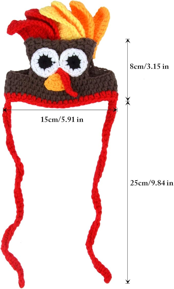 Legendog Cat Costume Pet Turkey Hat Thanksgiving Apparel for Cats Small Dogs