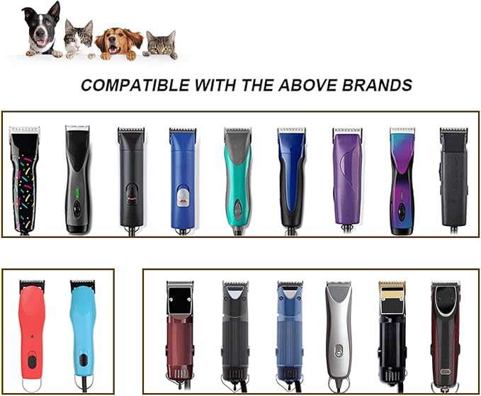 Detachable Pet Dog Grooming Blades-Size 40W Dog Grooming Wide Blade,Cutting Length 1/100",Compatible with Andi-s,Oster A5,Wahl km10 Clippers