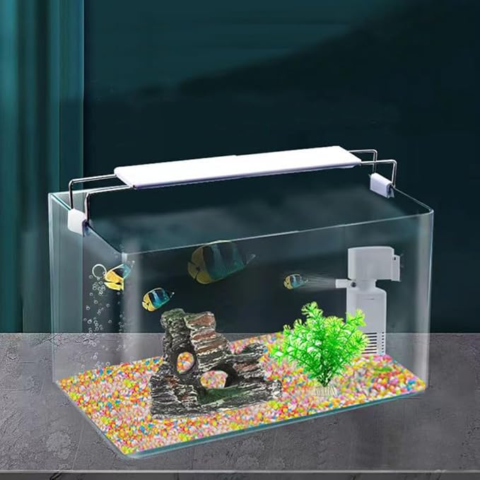 3 Gallon Aquarium Fish Tank, Rimless Aquarium Tank, 11.8" L × 7.9" H × 7.1" W