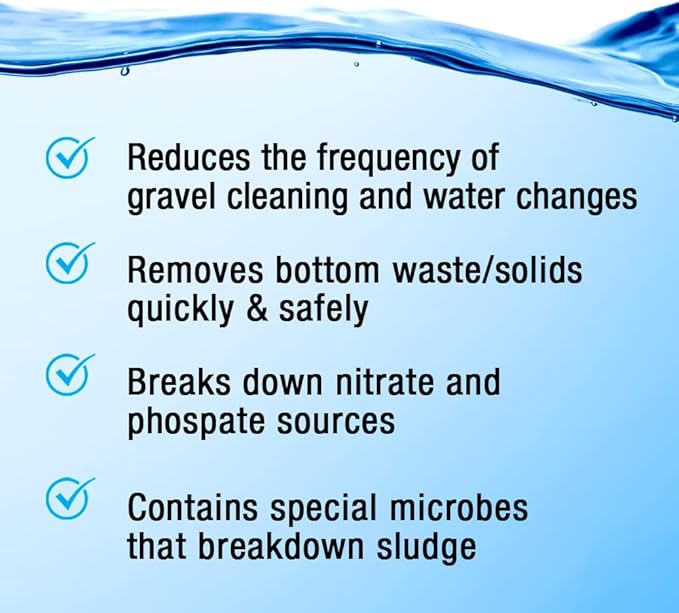 MICROBE-LIFT Professional Gravel & Substrate Cleaner for Freshwater and Saltwater Tanks, 64 Ounces