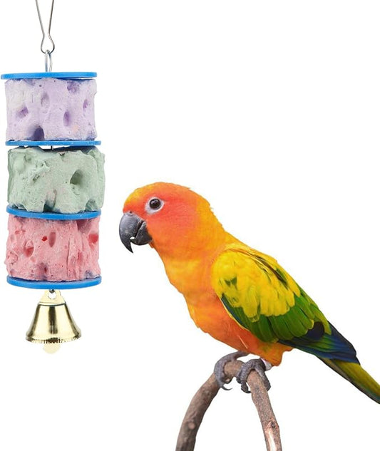 Bird Calcium Teeth Grinding Chew Treats Toy for Parrot Parakeet Cockatiel Conure Gerbil Rat Mouse Guinea Pig Chinchilla