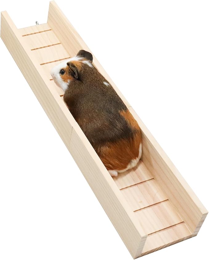 Wooden Guinea Pig Ramp for Cage, Hamster Platform, Hamster Ladder Toys, Bridge Accessories for Guinea Pig Cage, Cage Accessories for Guinea Pig, Hamster, Rats, Chinchillas, Squirrels