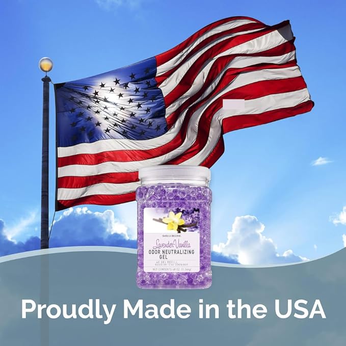 SMELLS BEGONE 72 oz Odor Eliminator Gel Value Pack - Air Freshener - Absorbs & Eliminates Odors in Bathrooms, Basements, Pet Areas, Boats, RVs & Cars - Made with Essential Oils - Calming Rain Scent