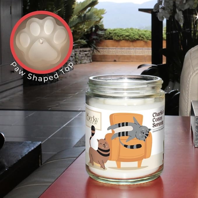 9oz Pet Odor Eliminator Deodorizer Candle, Long-Lasting Spiced Apple Scented, Non Toxic, Natural Plant-Based Wax Blend