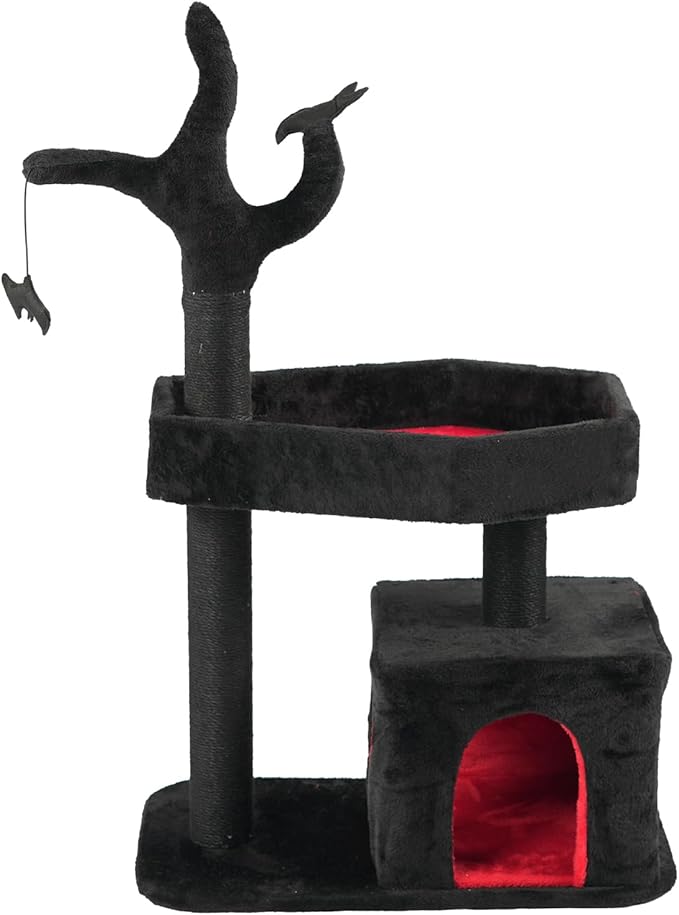 70 * 40 * 113 cm Black+red 2 Layers with Branches, Coffin, pet Holiday Supplies
