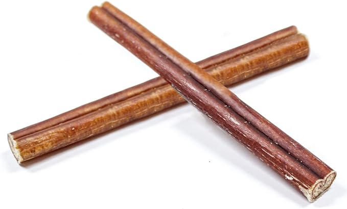SUPER CAN BULLYSTICKS Bully Sticks for Dogs 6" Standard [25-Count] 100% Natural Dog Chews - Long Lasting Chew Medium Large Dogs - Free Range Grass Fed - Non GMO Beef - Treats for All Breeds