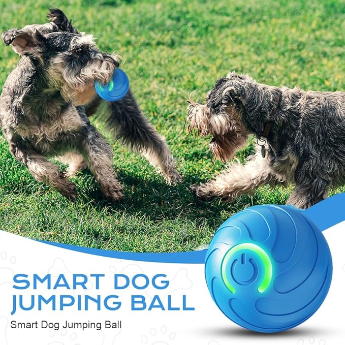 Vibrating Dog Ball, Moving Dog Ball, Shaky Ball Toy for Dogs, Interactive Bouncing Ball for Dog, Automatic Moving Dog Toy Ball, Shaking Dog Ball for Small Medium Large Dogs (Blue)