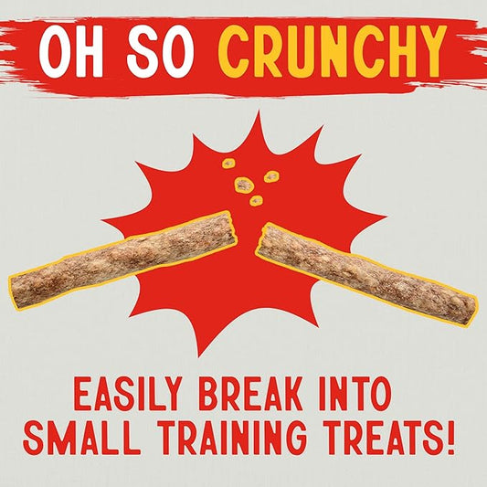 Canine Chews 5" Munchy Rawhide Sticks for Small Dogs Munchy Dog Snack Sticks 100 Pack (Chicken)