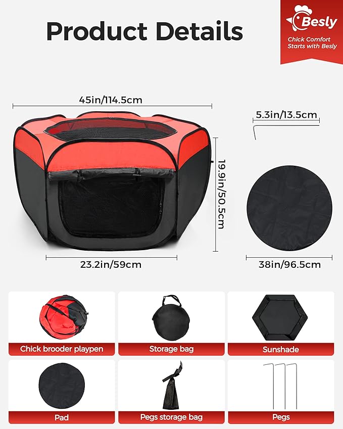 Large Puppy Kitten Playpen,Rabbit Cat Dog Play Pen Indoors,Small Dog Cat Chick Brooder Box,Portable Pet Puppy Playpen