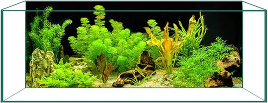 Aquarium Background & Fish Tank Background – Ultra HD Static Cling, Tape-Free, Vibrant Underwater Scene for Stunning Aquarium Decorations 17.7 X 35.4 Inches