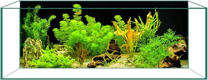 Aquarium Background & Fish Tank Background – Ultra HD Static Cling, Tape-Free, Vibrant Underwater Scene for Stunning Aquarium Decorations 19.6 X 59 Inches