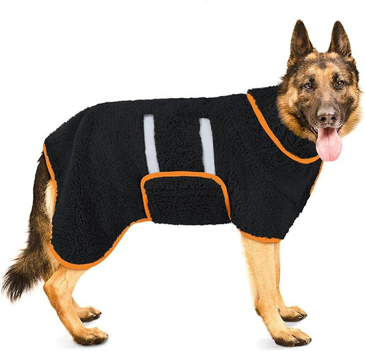 Bienbee Dog Bathrobe, Quick Drying Super Absorbent Dog Robes for After Bath, Warm Keeping Dogs Towel, Dogs Bath Supplies, Black XXL
