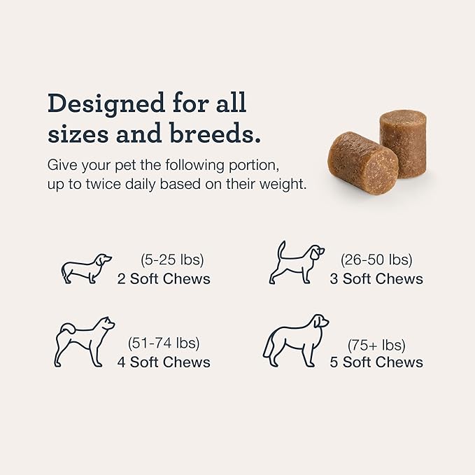 Kradle Calming Chews for Dogs - Anxiety and Stress Support - L-Theanine Ashwagandha GABA - Calming Supplement for Relaxation and Stress - Chicken Flavor- 150 Non-Drowsy Chews