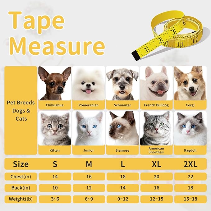 3 Pack Shirts for Cat, Small & Medium Dog Clothes, Waffle-Knit Puppy Shirts, Lightweight, Breathable, Stretchy Pet Clothes, Sleeveless Tee Shirt Gift for Cats & Dogs (3 PCS, Large)
