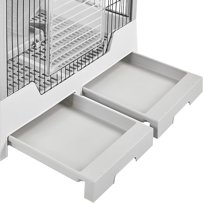 Yaheetech Rolling Small Animal Cage 4 Level Pet Cage with Open Top&Pull-Out Tray for Rabbits, Guinea Pigs, Ferrets and Chinchillas